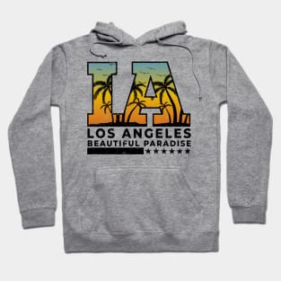 LA LOS ANGELES BEAUTIFUL PARADISE Retro Vintage Hoodie